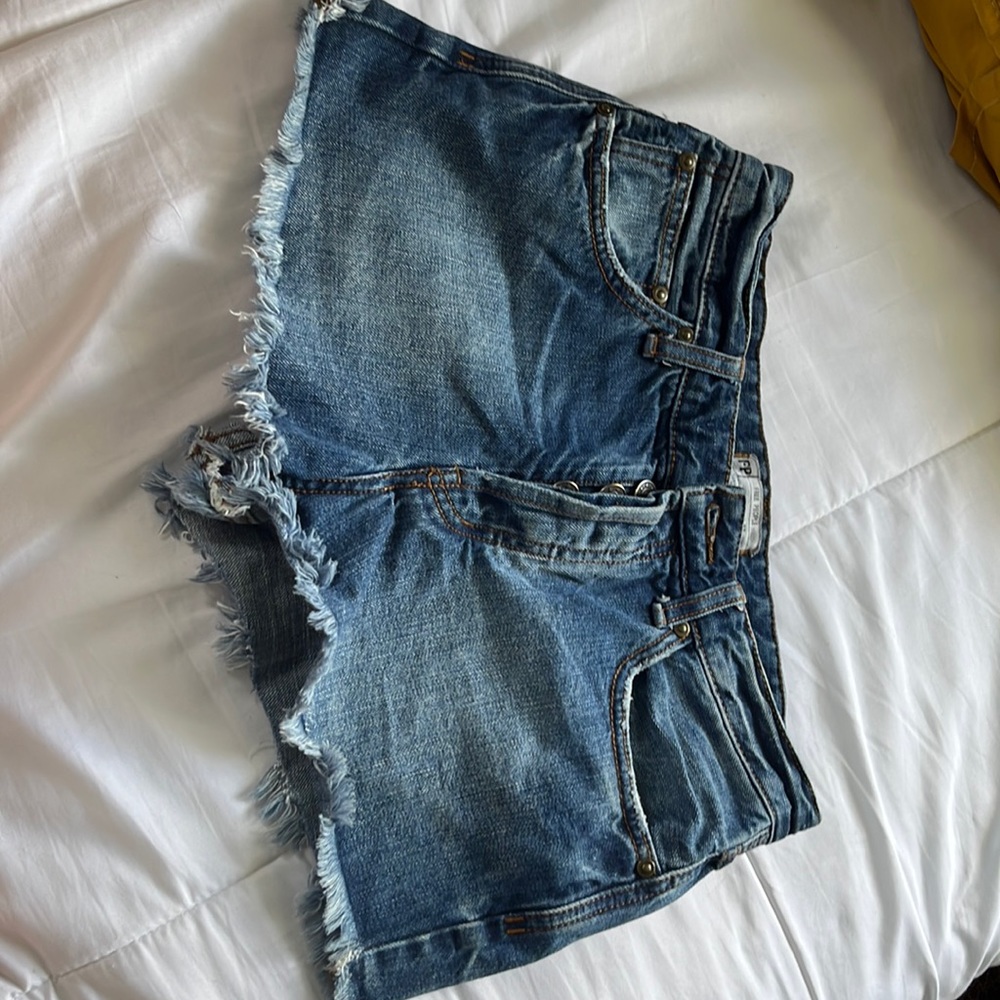 Free people denim shorts